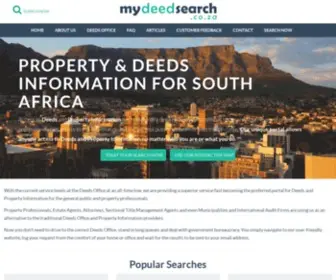 Mydeedsearch.co.za(Deeds and Property Information) Screenshot