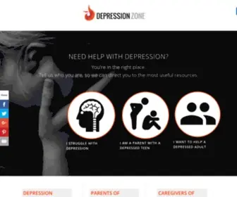 Mydepressionzone.com(Depression Zone) Screenshot