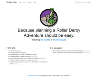 Myderbydiary.com(My Derby Diary My Derby Diary) Screenshot