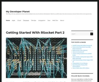 Mydeveloperplanet.com(This blog) Screenshot
