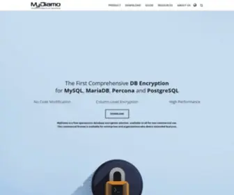 Mydiamo.com(Ultimate Encryption Solution for Open Source DBMS) Screenshot