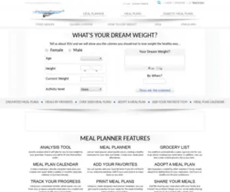 Mydietmealplanner.com(Meal Planner) Screenshot