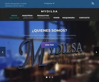 Mydilsa.com(Mydilsa Maquinado Y Diseño Industrial Leal S.A) Screenshot