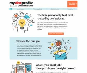 MydiscProfile.com(Free Personality Test from mydiscprofile) Screenshot