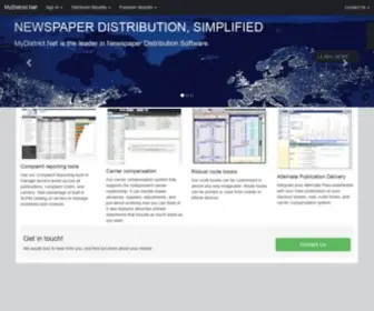Mydistrict.net(Newspaper Distribution Software) Screenshot