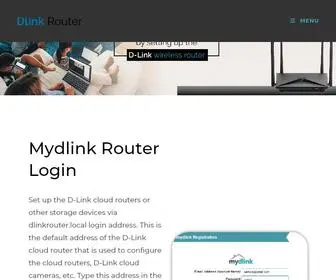 MYdlink-Login.com(Dlinkrouter.local) Screenshot