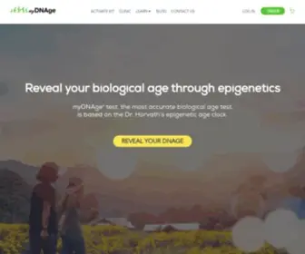 MYdnage.com(The Most Accurate Biological Age Test) Screenshot