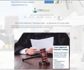 MYdnapaternity.com(My DNA Paternity Testings Labs) Screenshot
