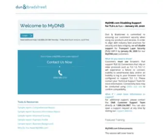 MYDNB.com(Dun & Bradstreet) Screenshot