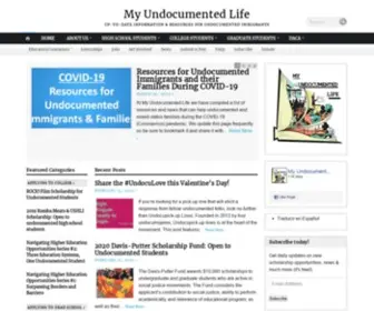 Mydocumentedlife.org(Up-to-date information & resources for undocumented immigrants) Screenshot