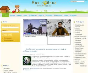 Mydog.su(портал собаководов. Все для любителей собак) Screenshot