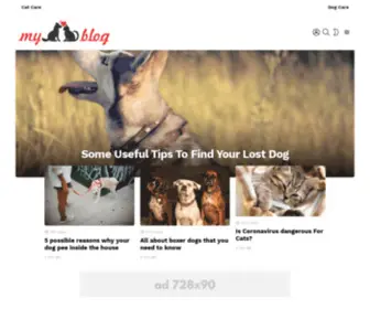 Mydogcatblog.ca(Canada's own Dog Cat Care Blog) Screenshot