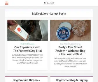 Mydoglikes.com(Dog Product Reviews) Screenshot