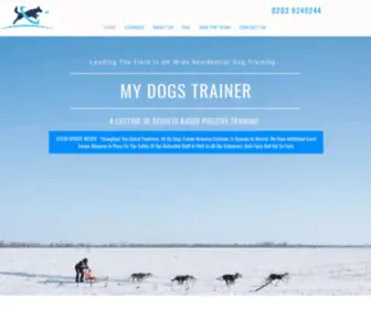 Mydogstrainer.co.uk(UK Wide Residential Dog Training Courses) Screenshot