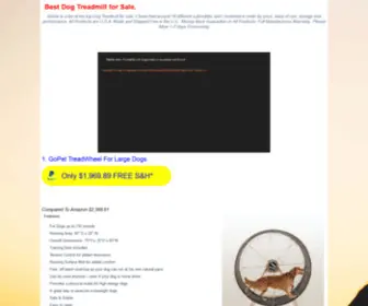 Mydogtreadmill.com(Physical and Obedience training tools using the Dog Treadmill) Screenshot