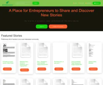 Mydokument.com(A Place for Entrepreneurs to Share and Discover New Stories) Screenshot