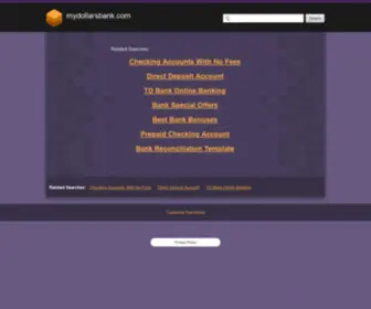 Mydollarsbank.com(mydollarsbank) Screenshot