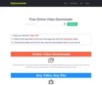 Mydownloader.in(mydownloader) Screenshot