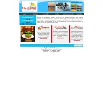 MYdreamindia.com(Come experience the wonders of Kerala) Screenshot