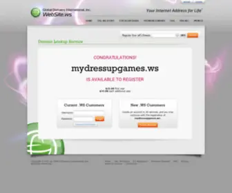 MYdressupgames.ws(Your Internet Address For Life) Screenshot