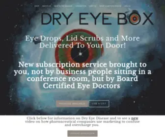 MYDryeyebox.com(My Dry Eye Box) Screenshot