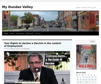 Mydundasvalley.com(Hamilton, Ontario, Canada) Screenshot