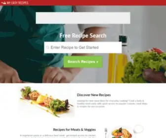 Myeasyrecipes.org(Search Thousands of Recipes) Screenshot