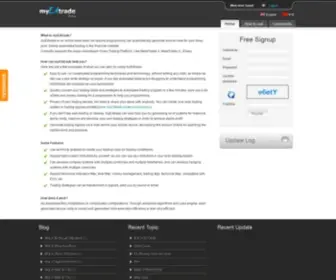 Myeatrade.com(Forex EA(Expert Advisor)) Screenshot