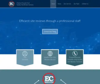 Myecservices.com(Comprehensive Provider and Facility Site Review Services) Screenshot