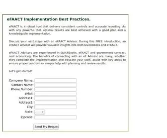 Myefaactweb.com(EFAACT Implementation Best Practices) Screenshot