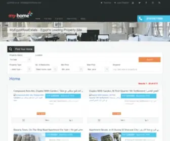 Myegyptrealestate.com(Cairo property) Screenshot