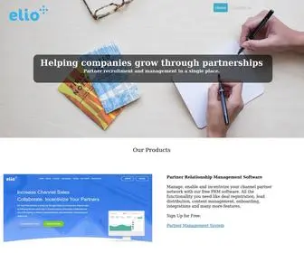 Myelio.com(Find new business partners and grow your channel network) Screenshot