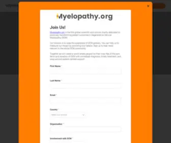 Myelopathy.org(MYELOPATHY) Screenshot