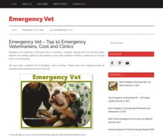 Myemergencyvets.com(Emergency Vet availability at the right time) Screenshot