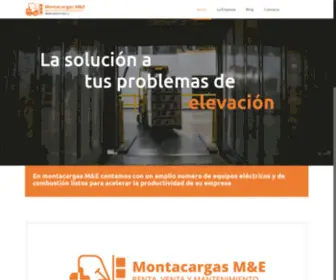 Myemontacargasv.com(Montacargas M&E) Screenshot