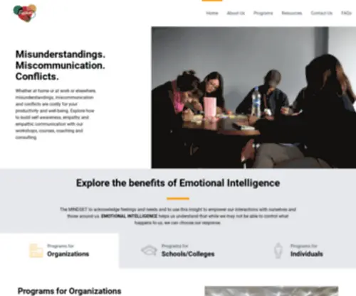 Myemotionsmatter.com(Emotional Intelligence Trainings and Consulting for Individuals) Screenshot