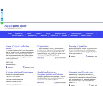 Myenglishtutor.in(A new Online platform for students) Screenshot