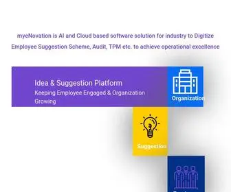 Myenovation.com(World's Best Online Employee Suggestion Box Software) Screenshot
