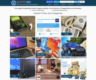 Myentertowin.com(Enter to Win Online Sweepstakes) Screenshot