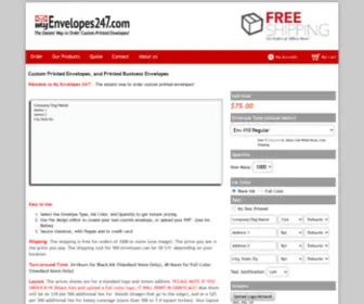 Myenvelopes247.com(Custom Printed Business Envelopes) Screenshot