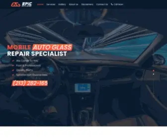 Myepicautoglass.com(Epic Auto Glass Services in California) Screenshot