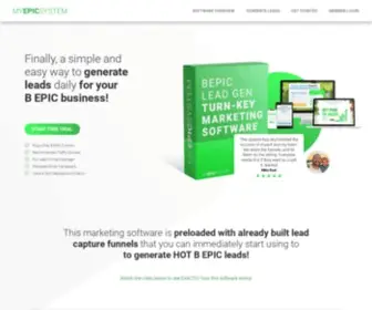 Myepicsystem.com(B EPIC Marketing Software) Screenshot