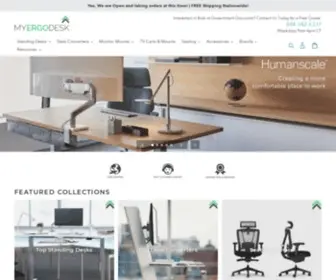 Myergodesk.com(Standing Desks) Screenshot