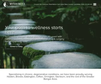 Myerowitzchiroacu.com(Chiropractor) Screenshot