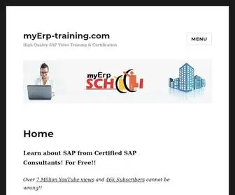 Myerp-Training.com(High Quality SAP Video Training & Certification) Screenshot