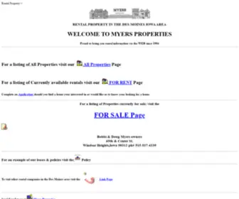 Myers-Properties.com(Des) Screenshot