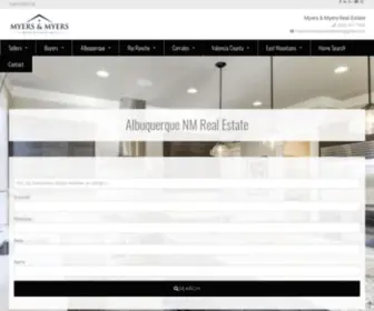 Myersandmyersrealestate.com(Albuquerque NM Real Estate) Screenshot