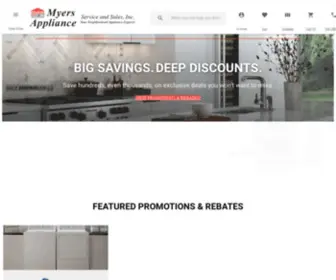 Myersappliance.com(Myers Appliance) Screenshot