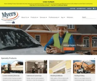 Myersbps.com(Building Product Specialists) Screenshot