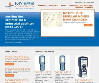 Myerscontrols.com(HVAC Distributor British Columbia (BC)) Screenshot